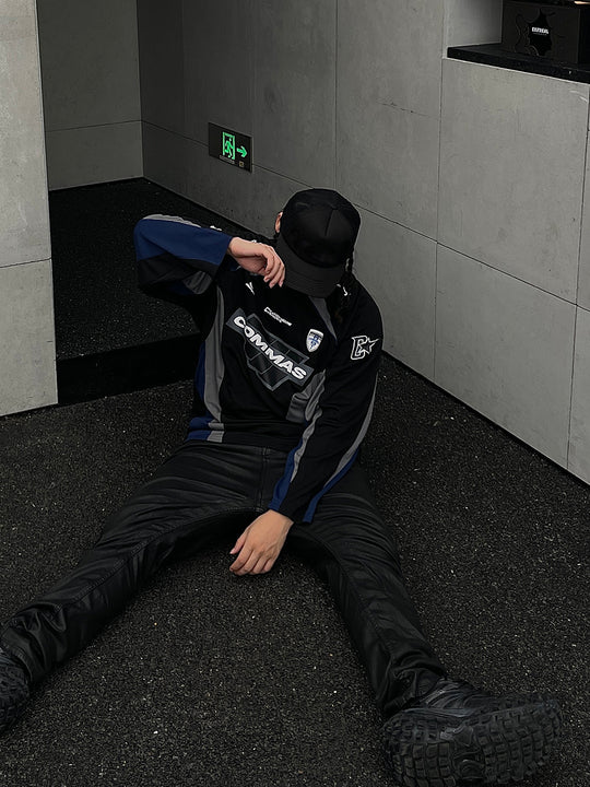 COMMAS Contrast Color Mesh Stitching Hockey Jersey | Face 3 Face