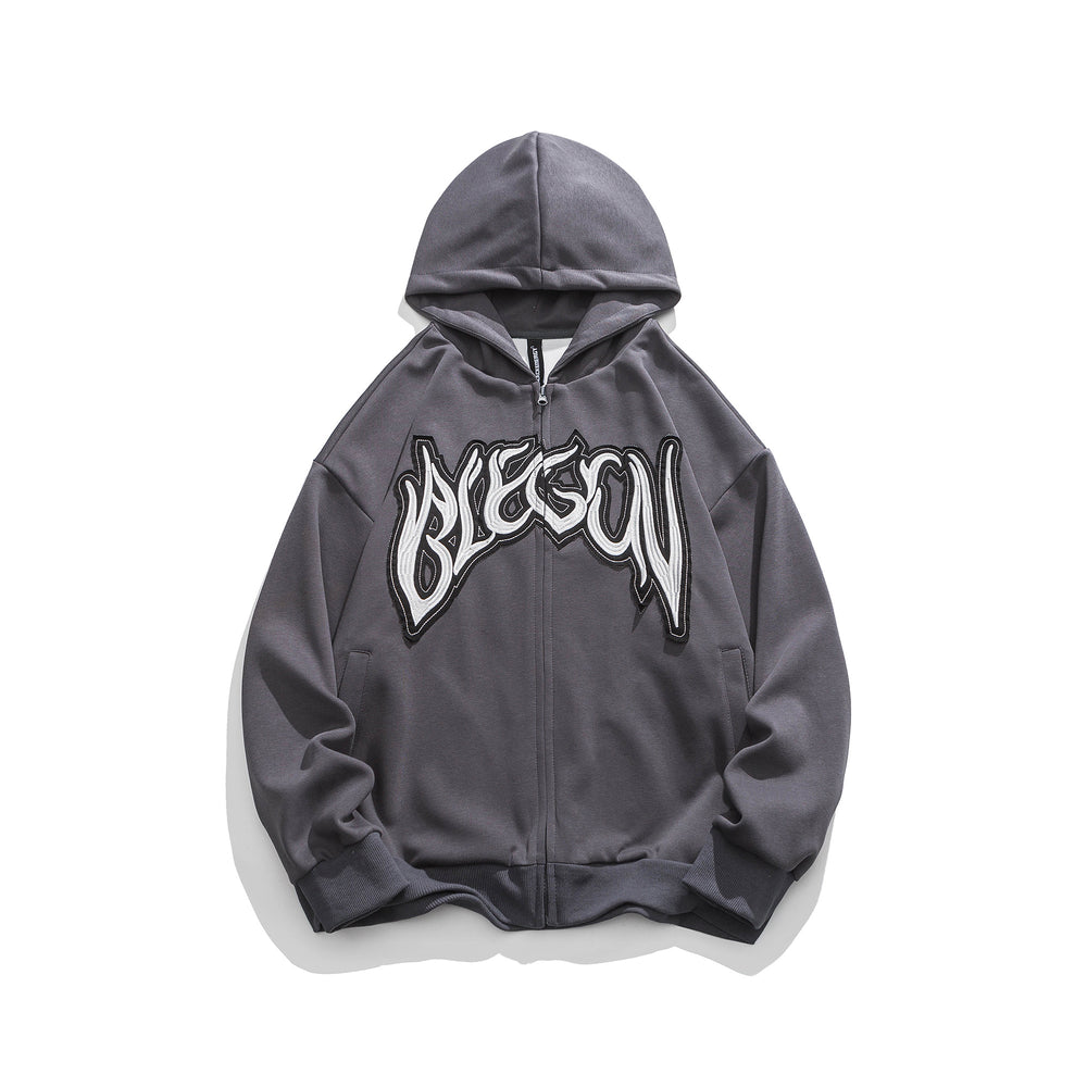 F3F Select Embroidery Zip Up Hoodie
