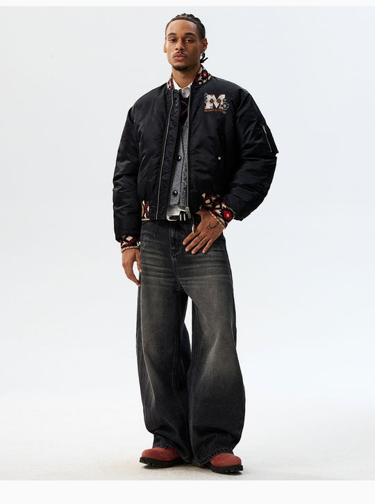 MEDM Ethnic Trim MA-1 Bomber Jacket | Face 3 Face