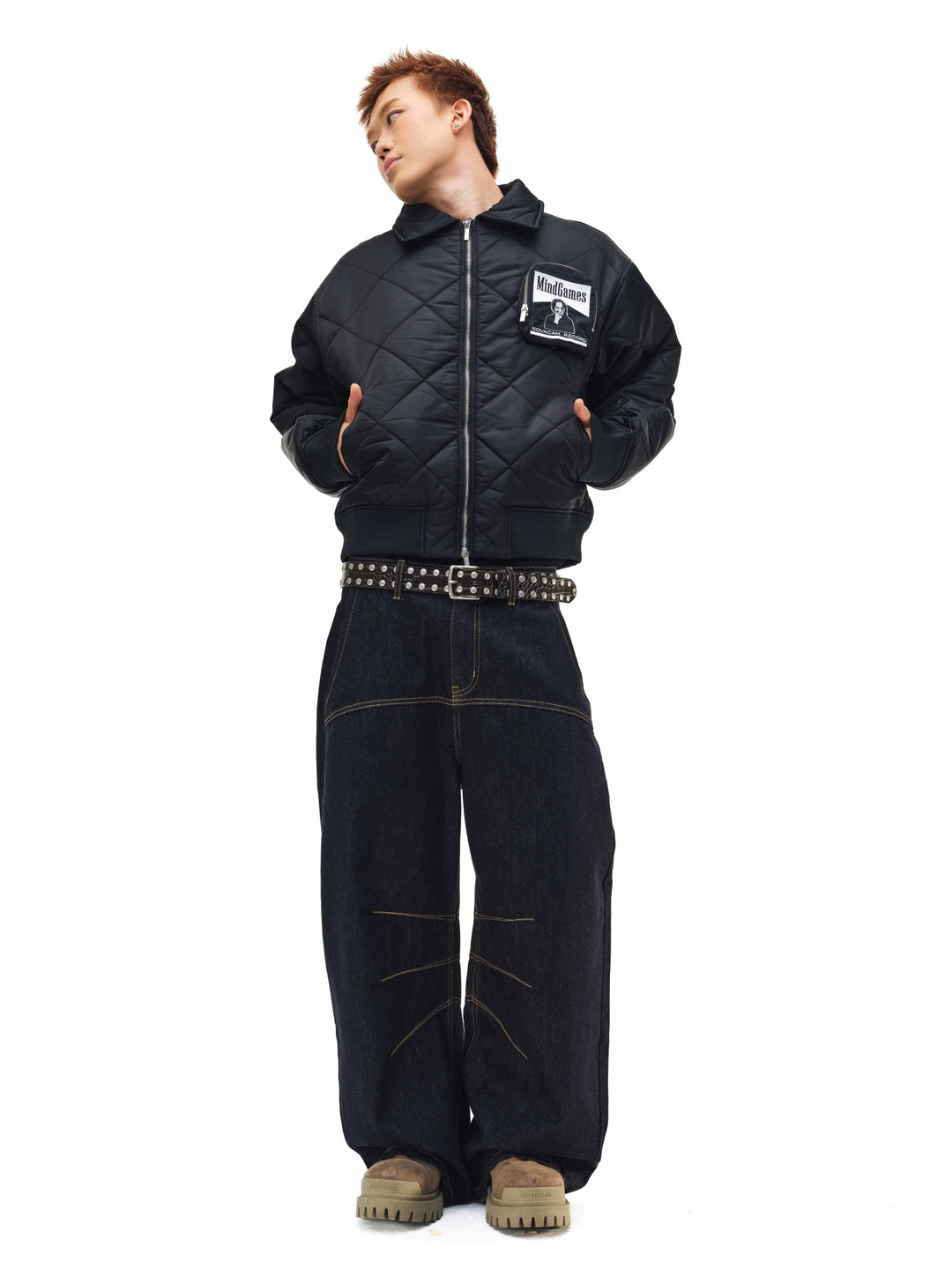 NOVACAM Diamond Plaid Quilted Puffer Jacket | Face 3 Face