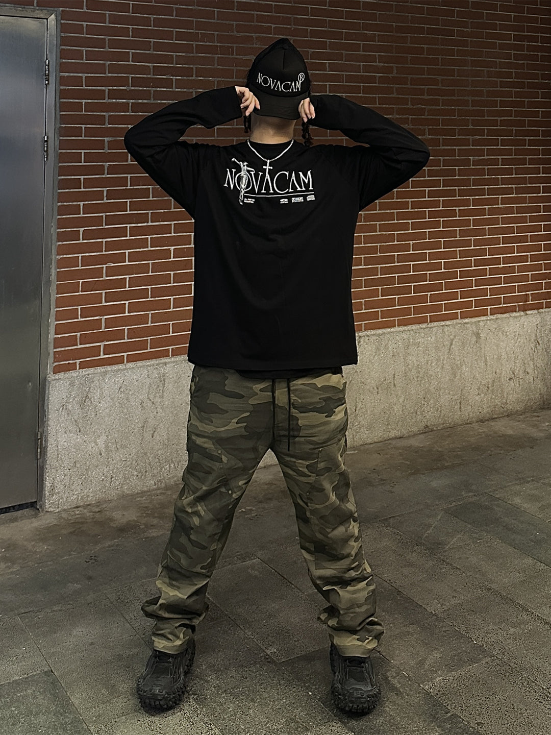 NOVACAM Camouflage Studded Double Knee Functional Pants | Face 3 Face