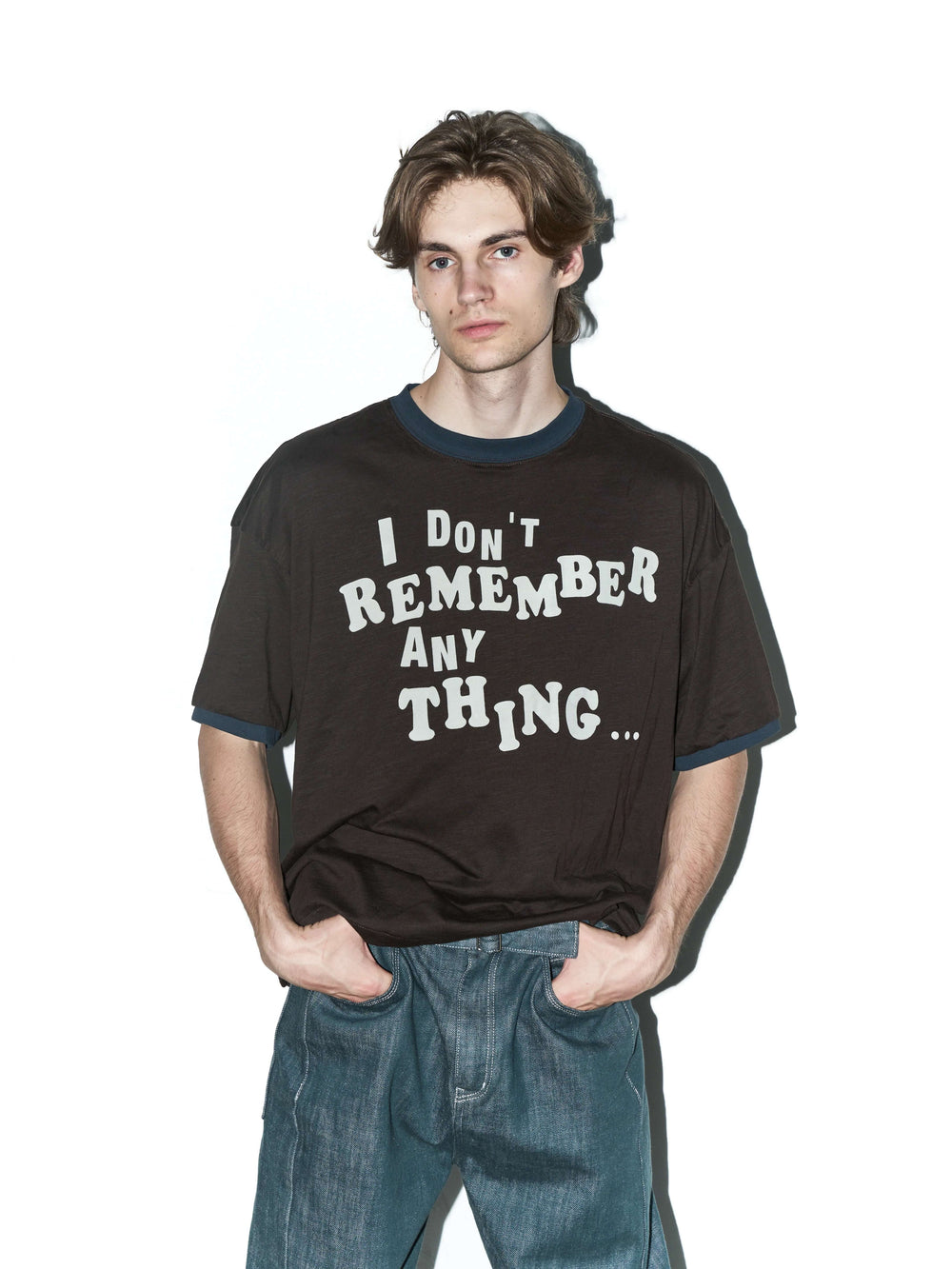 LIBERAFIT Vintage Slogan Print Short Sleeve Ringer Tee | Face 3 Face
