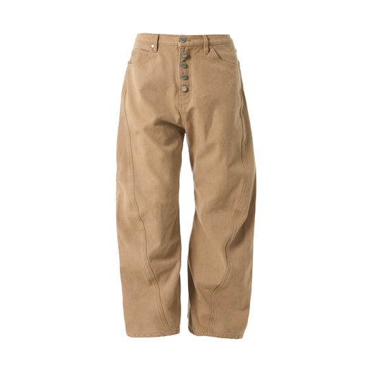 STEEPC Washed Aged Button Fly Canvas Work Pants | Face 3 Face