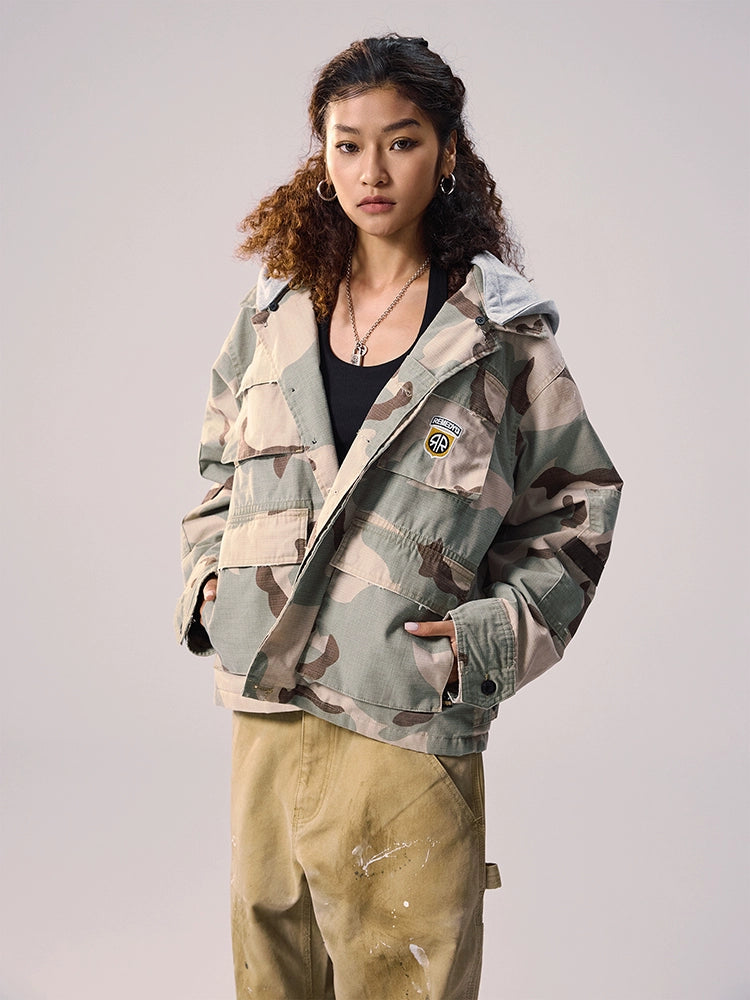 Remedy Camouflage Hooded Military BDU Jacket | Face 3 Face