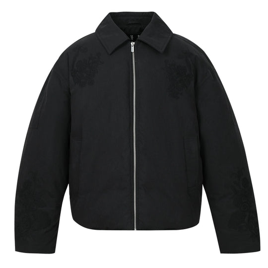 MEDM Floral Embroidered Puffer Jacket | Face 3 Face