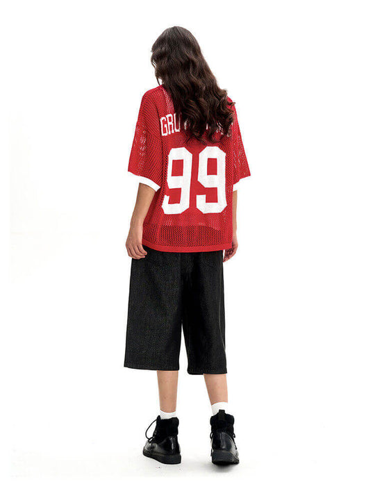 F3F Select 99 Numbering Mesh Knit Short Sleeve Jersey | Face 3 Face