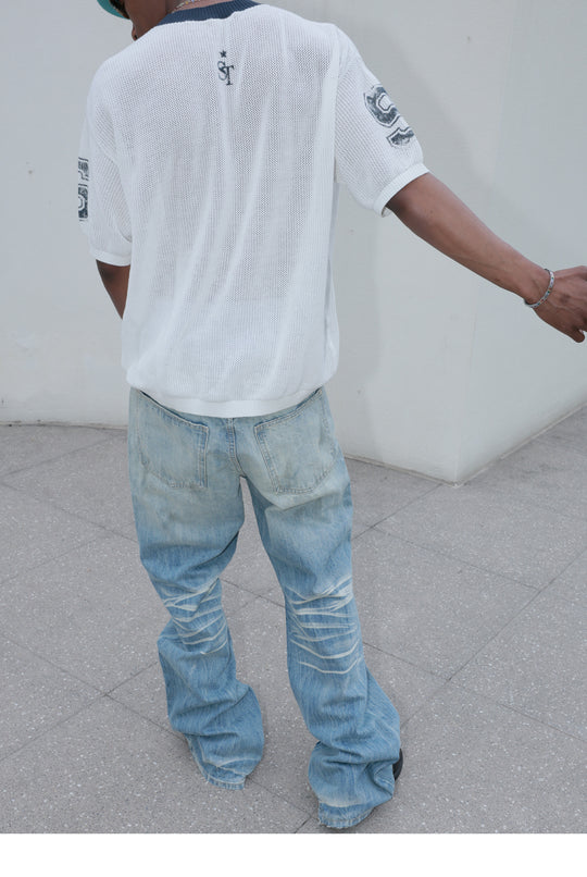 STEEPC Dirty Washed Faded Distressed Jeans | Face 3 Face