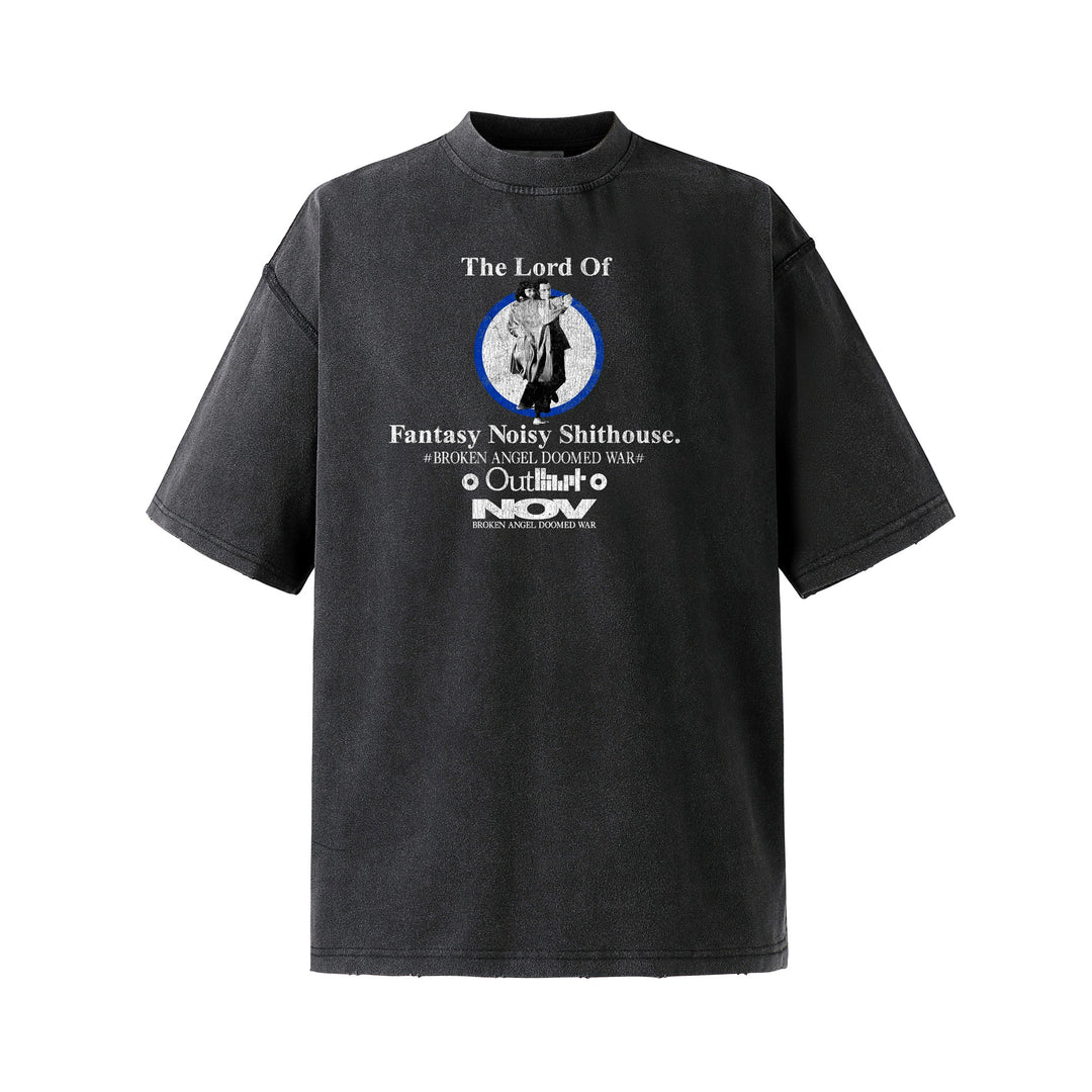 NOVACAM Fantasy Print Vintage Washed Tee | Face 3 Face