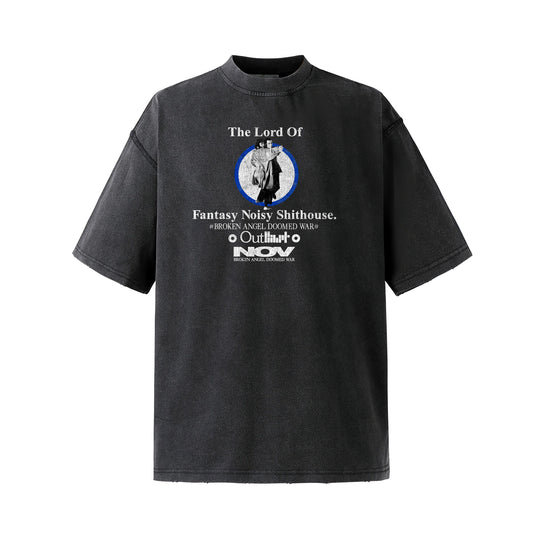 NOVACAM Fantasy Print Vintage Washed Tee | Face 3 Face