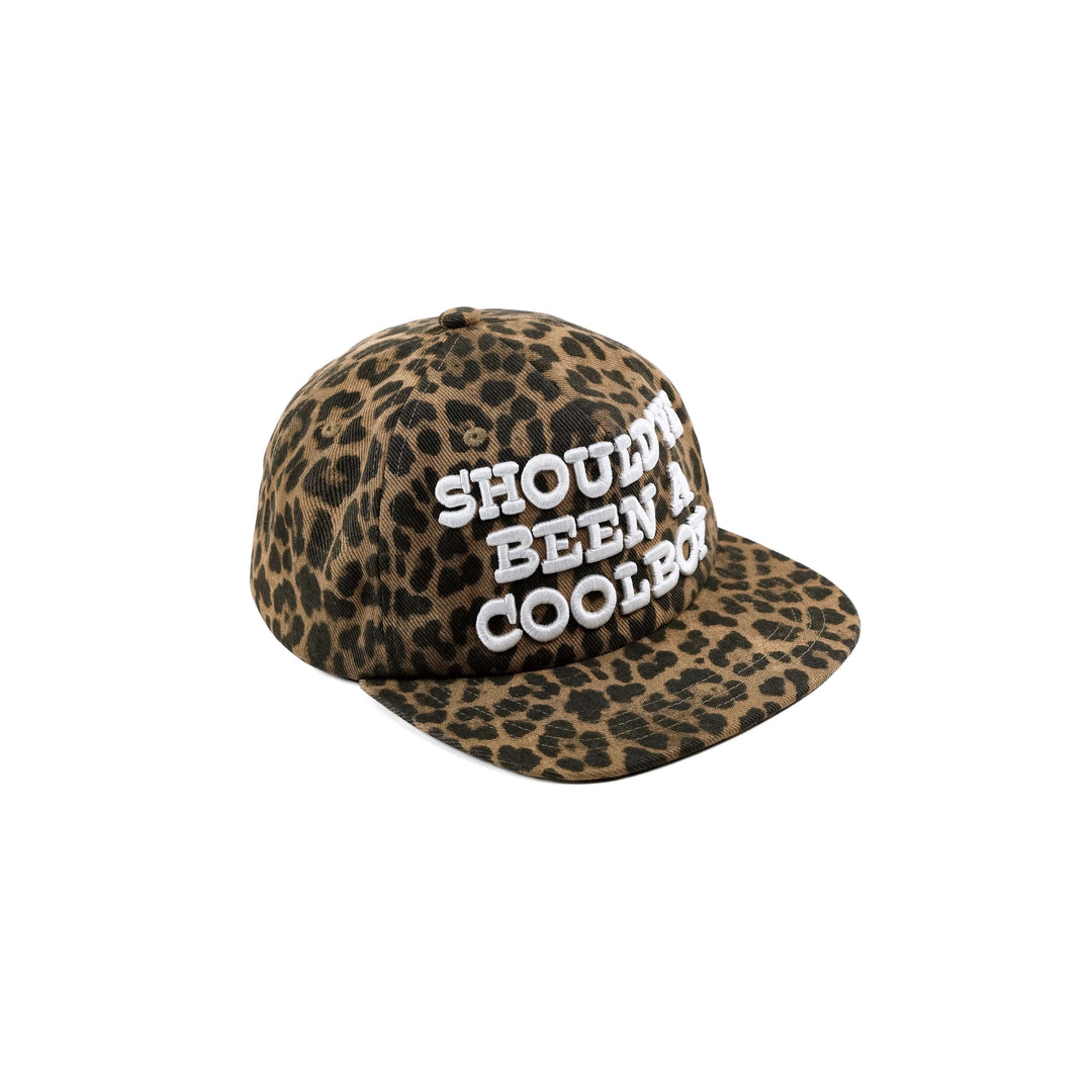 LIBERAFIT Slogan 3D Embroidered Trucker Cap Camo Leopard Denim | Face 3 Face