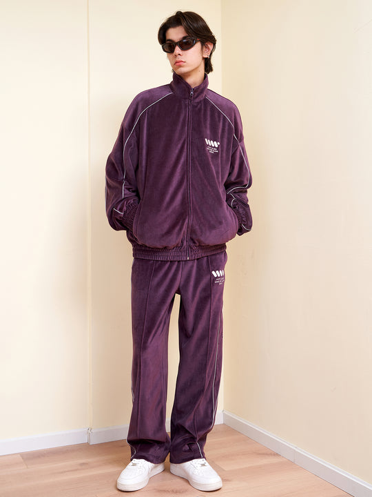 VOTE Athleisure Velvet Sports Pants