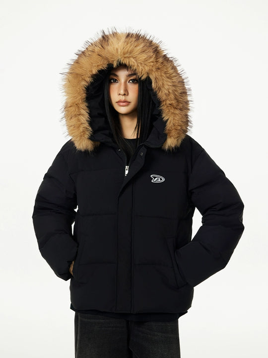 Achock Fur Hooded Down Jacket | Face 3 Face