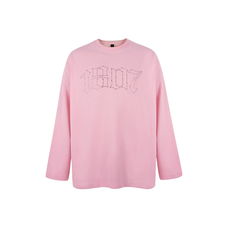 1807 Rhinestone Logo Long Sleeve Tee | Face 3 Face