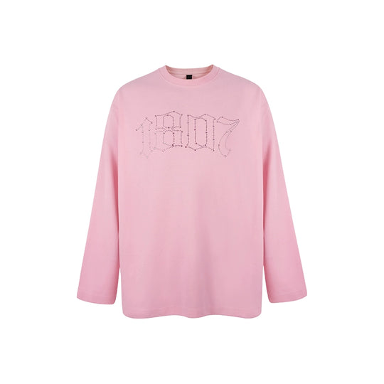 1807 Rhinestone Logo Long Sleeve Tee | Face 3 Face