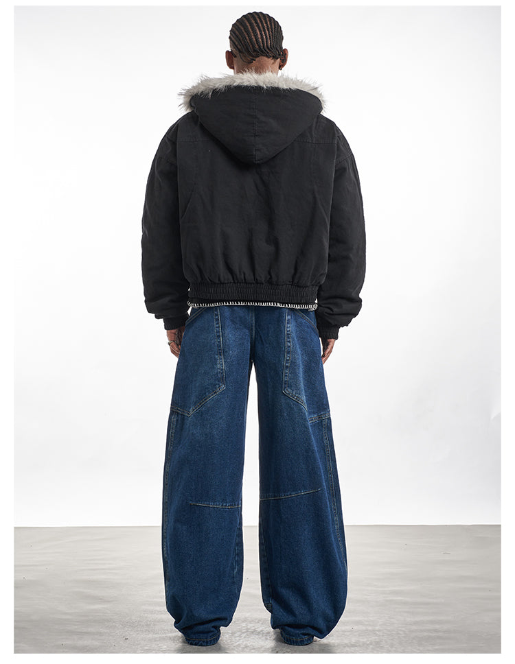 F3F Select Fur Quilted Lining Hoodie Jacket | Face 3 Face