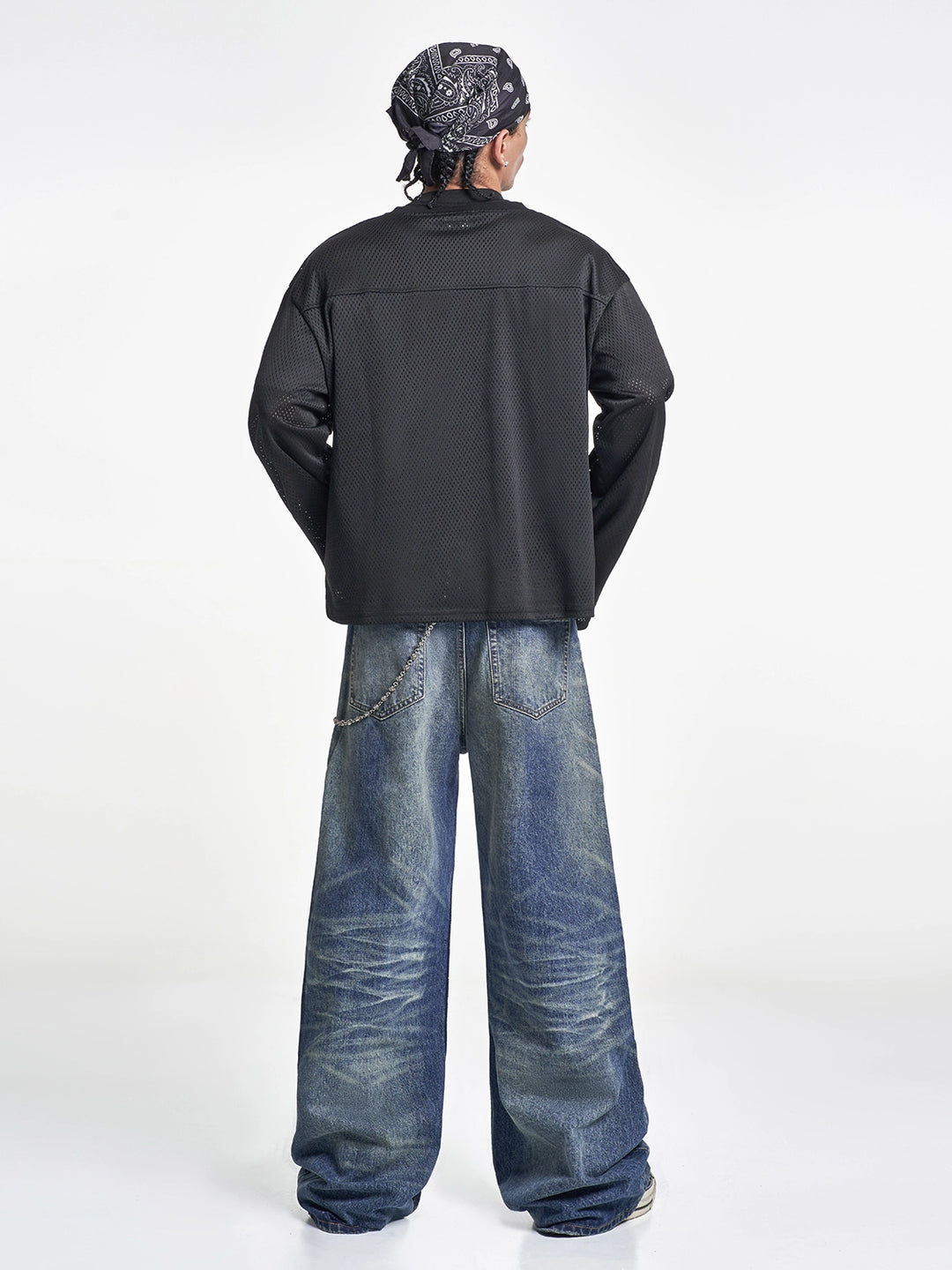 F3F Select Destroyed Washed Hole Baggy Jeans | Face 3 Face