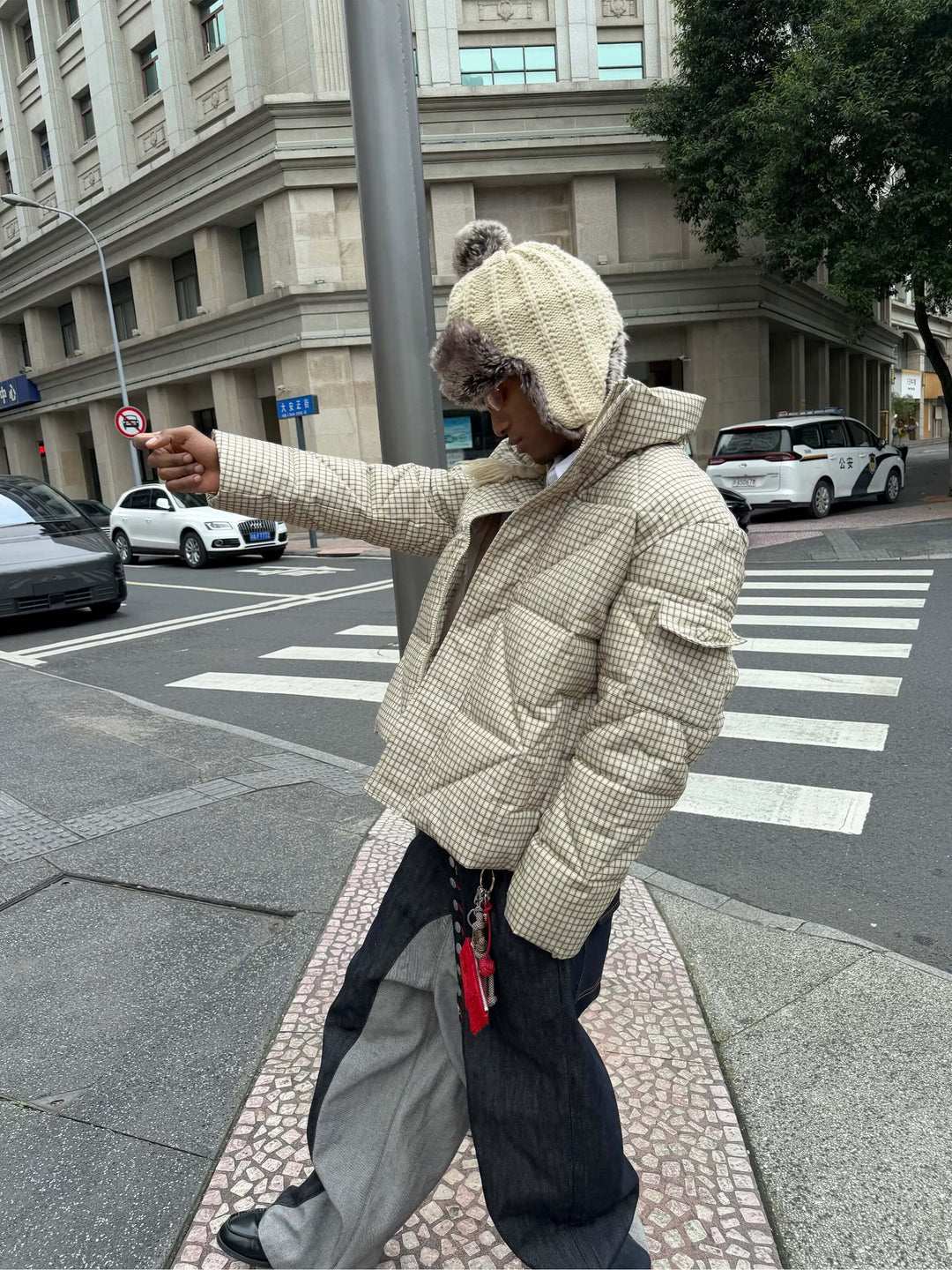 STEEPC Plaid Diamond Quilted Padded Jacket | Face 3 Face