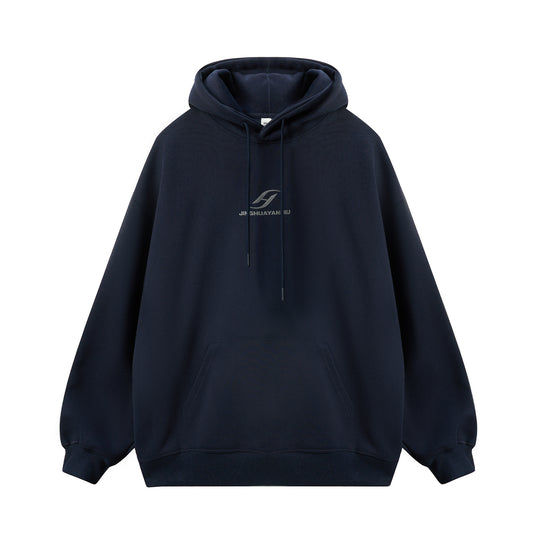 JHYQ Basic Paint Logo Printed Hoodie | Face 3 Face