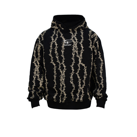 TGFCLUB Thorns Full Print Logo Embroidered Hoodie | Face 3 Face