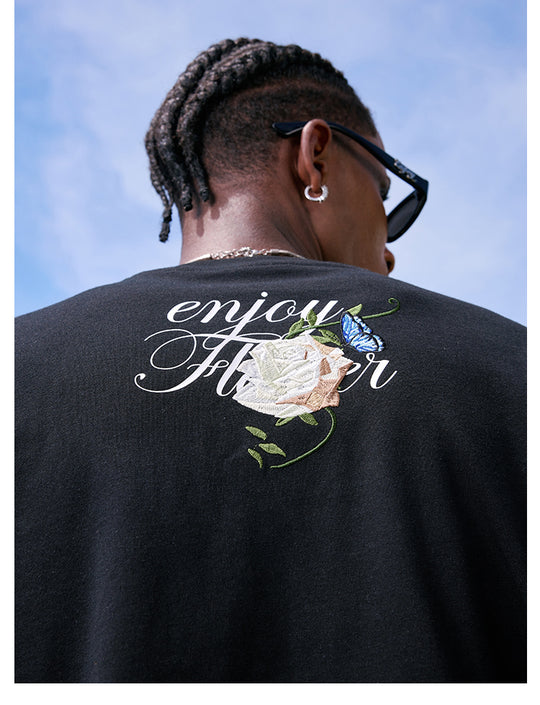 MEDM Vine and Flower Butterfly Logo Long Sleeve Tee | Face 3 Face