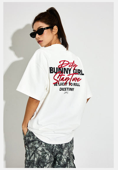 DICETINY Bunny Girl Letter Print Tee | Face 3 Face