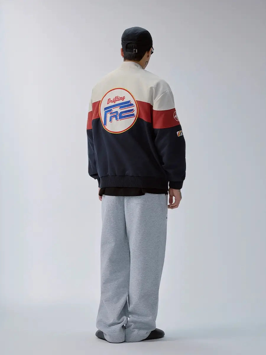 F2CE Patchwork Color Block Racing Jacket | Face 3 Face