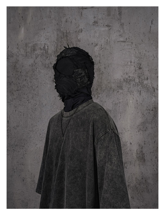 UNDERWATER Black Sand-Washed Basic Faded Tee | Face 3 Face