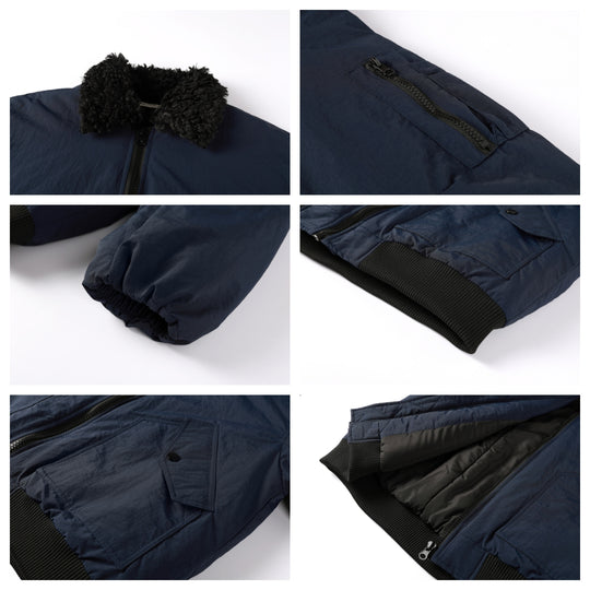 NOVACAM Fur Collar MA-1 Bomber Jacket | Face 3 Face