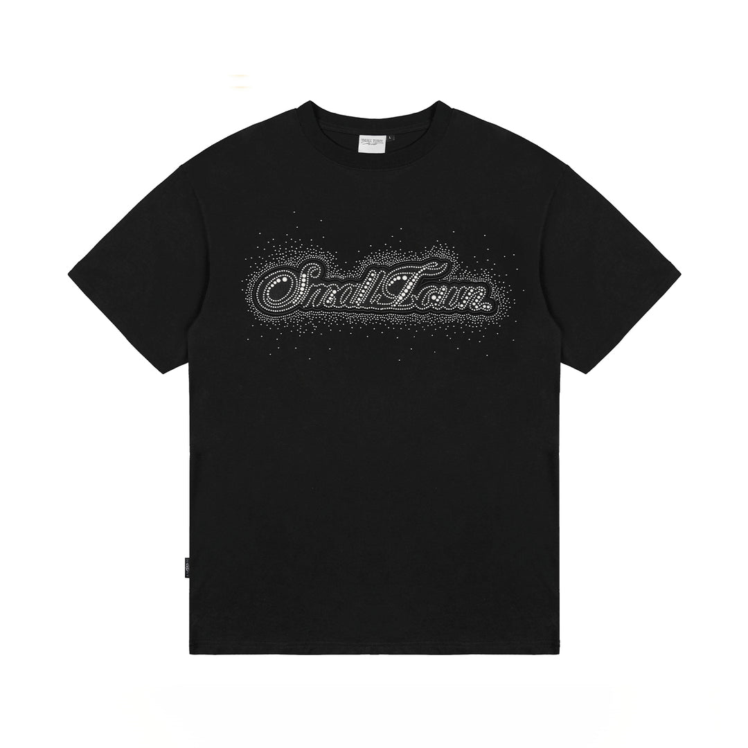 Small Town Kid Pearl and Rhinestone Embroidered Tee | Face 3 Face