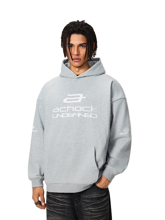 Achock Basic Logo Printed Hoodie | Face 3 Face