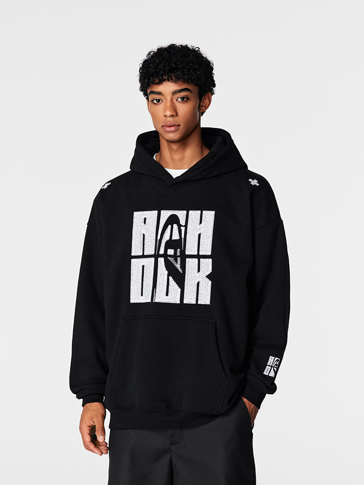Achock Heavy Logo Embroidery Hoodie | Face 3 Face