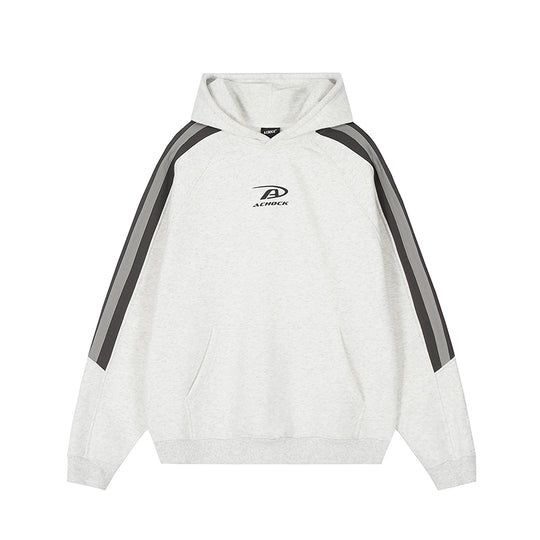 Achock Patchwork Small Logo Print Hoodie