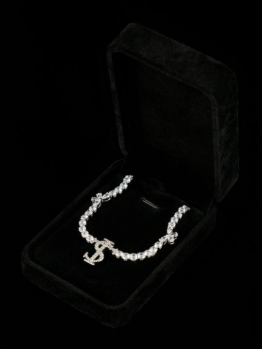 Small Town Kid Butterfly Zirconia Full Diamond Chain Necklace | Face 3 Face