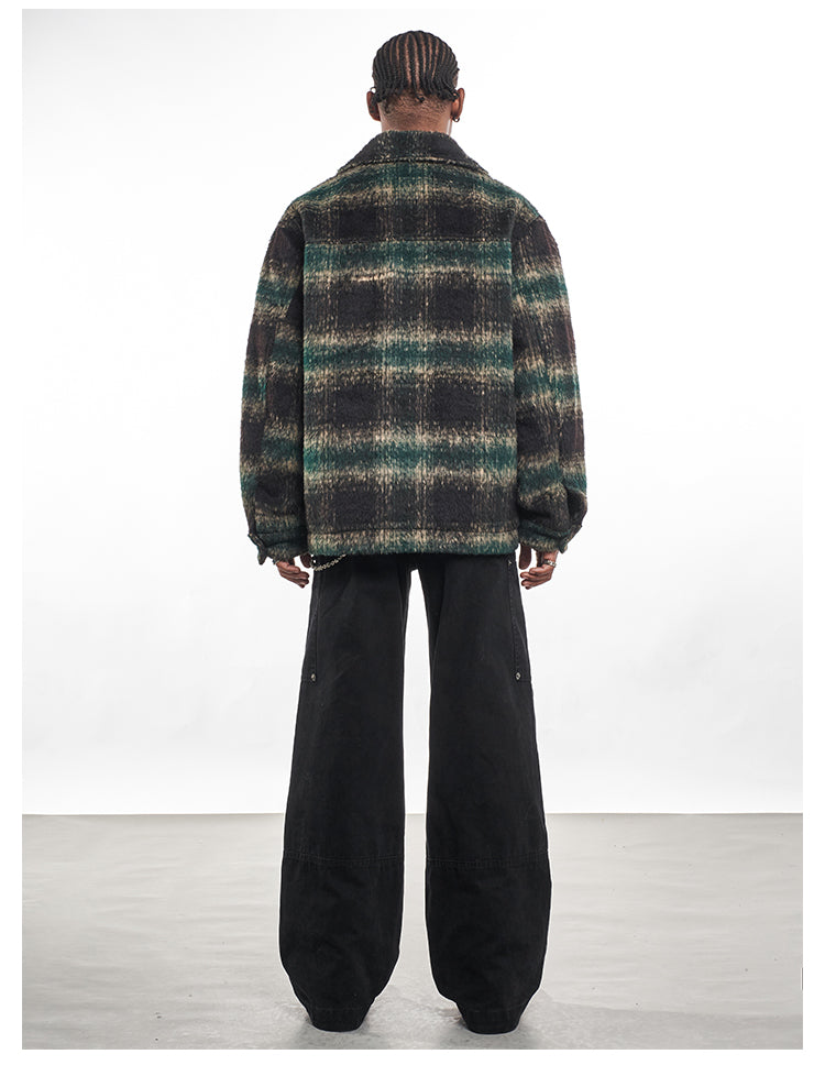 F3F Select Brushed Plaid CPO Shirt Jacket | Face 3 Face