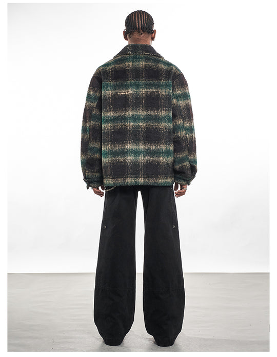 F3F Select Brushed Plaid CPO Shirt Jacket | Face 3 Face