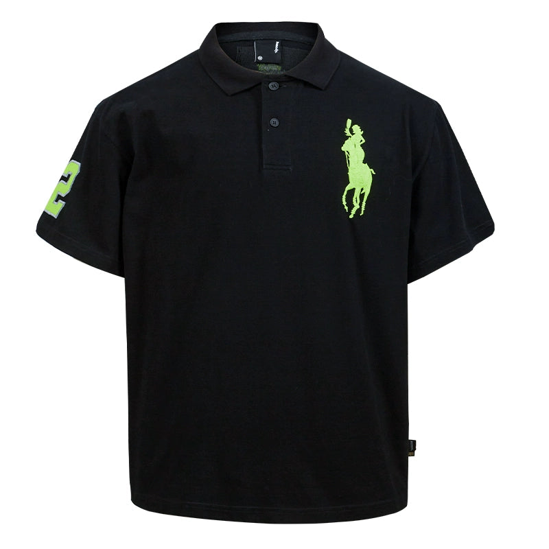 Remedy Cocktail Glass Girl Embroidery Polo Shirt | Face 3 Face