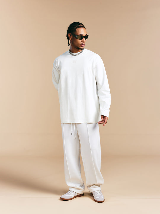 1807 Glossy Logo Print Long Sleeve Tee | Face 3 Face