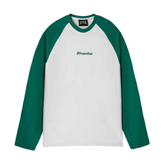 AFGK Logo Printing Raglan Long Sleeved Tee
