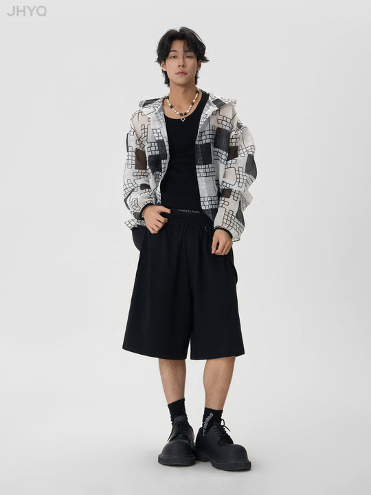 JHYQ Heavyweight Flutter Belt Baggy Sweat Shorts