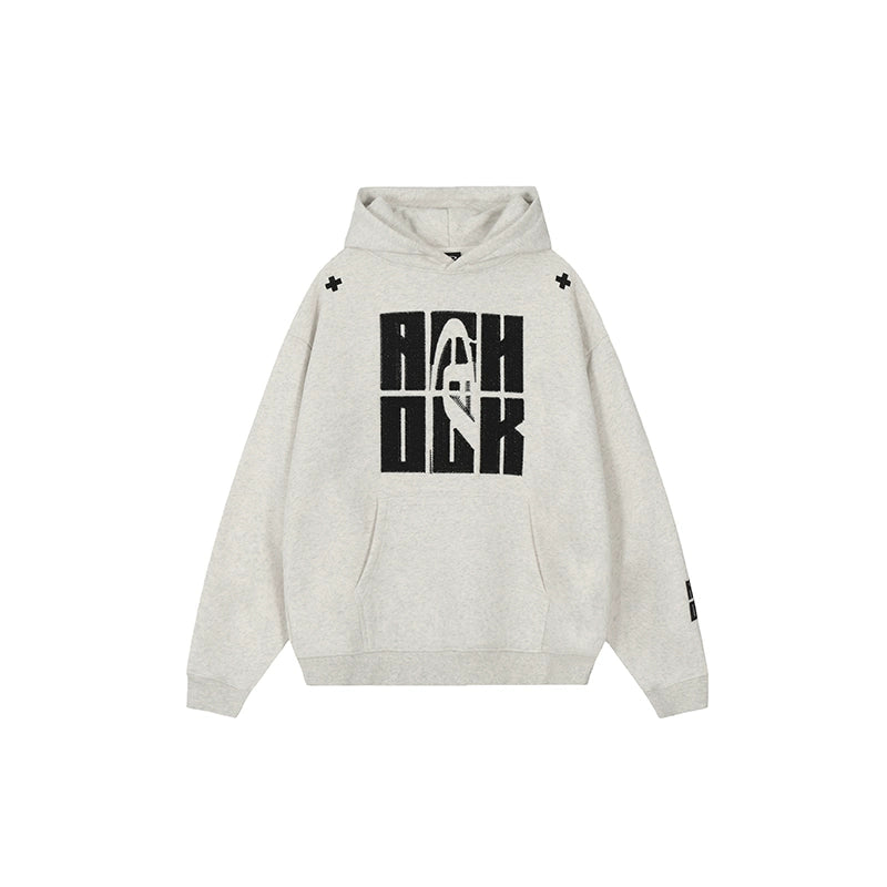 Achock Heavy Logo Embroidery Hoodie | Face 3 Face