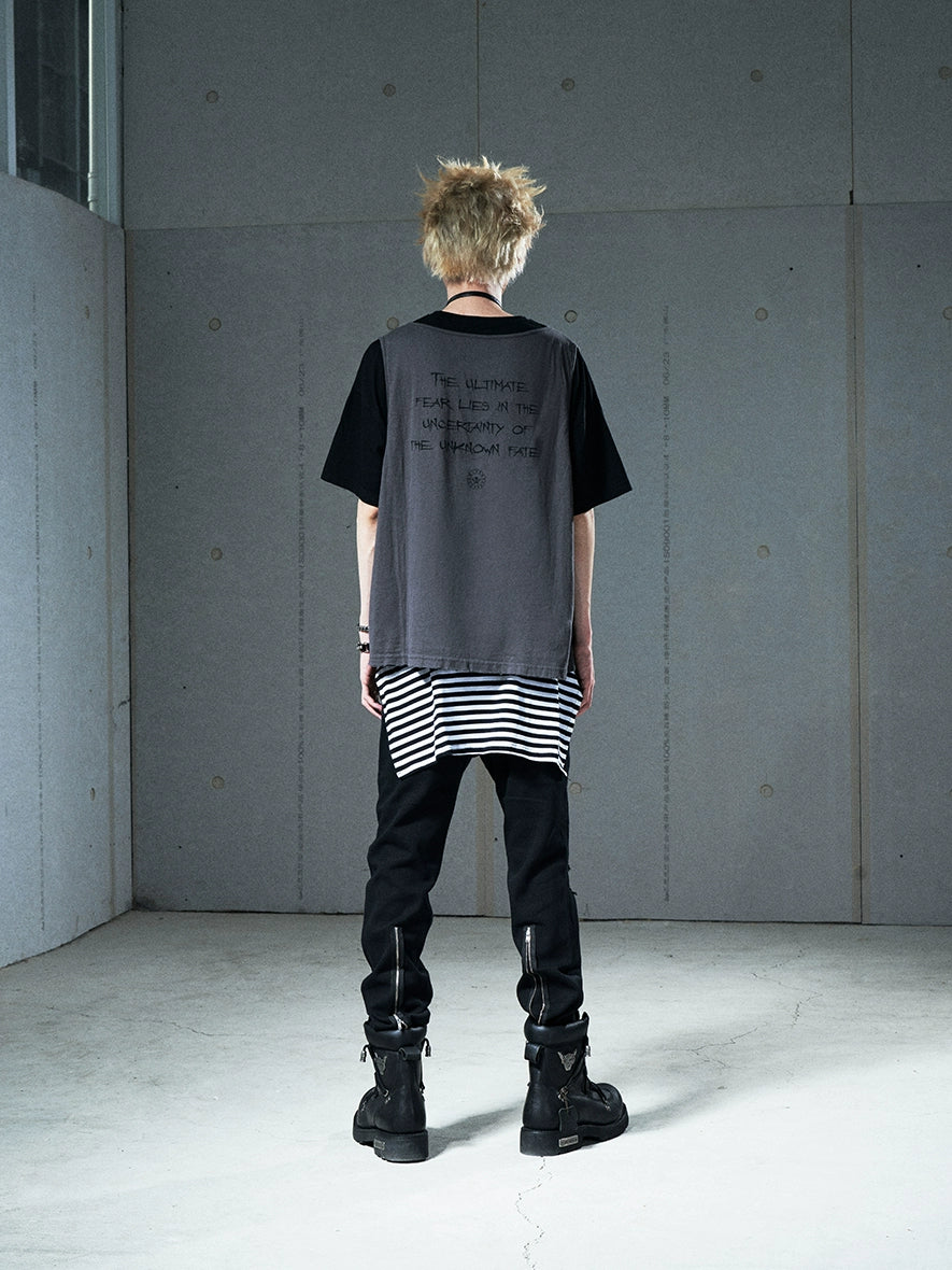 VENTUREK Tartan Check Destroyed Zipper Slim Pants | Face 3 Face