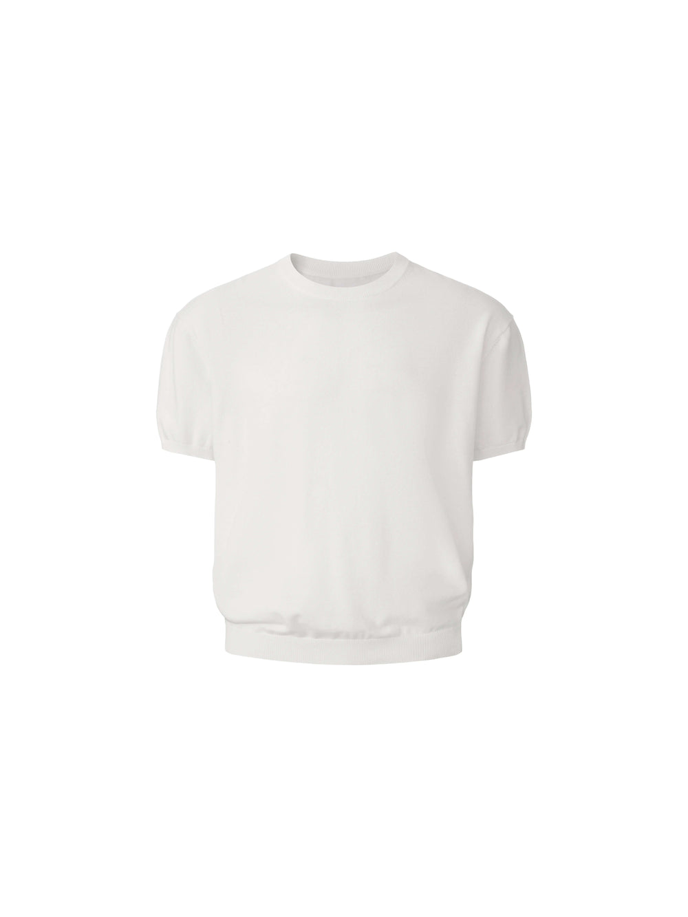 LIBERAFIT Cotton Knit Ribbed Trim Short Sleeve Tee | Face 3 Face