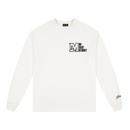 MEDM M Logo Embroidered Long Sleeve Tee | Face 3 Face