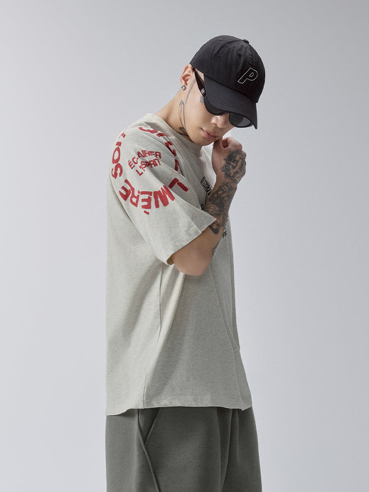 F2CE QUÊTE INFINIE Printed Raglan Sleeve Tee | Face 3 Face