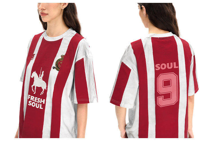 F3F Select Hand Painted Stripe Short Sleeve Soccer Tee | Face 3 Face