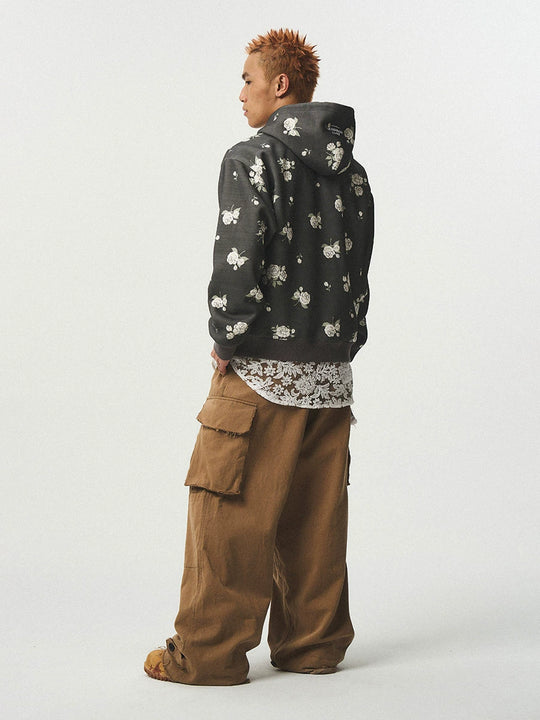 EMPTY REFERENCE Rose Flower Hoodie | Face 3 Face