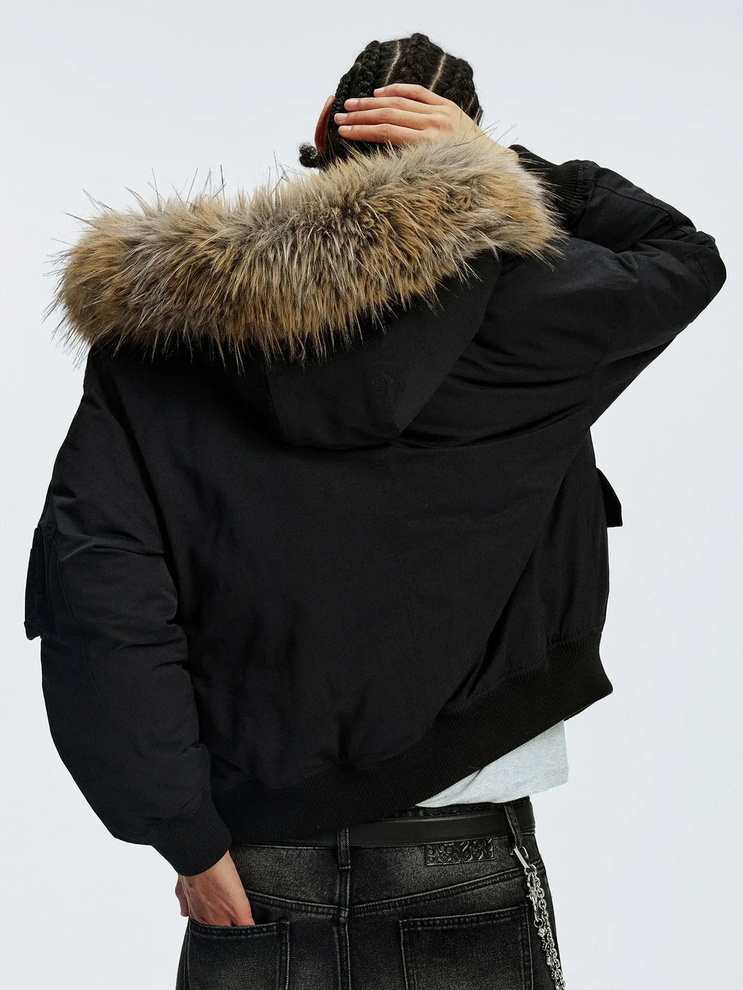 MEDM Fur Hood N-2B Flight Jacket | Face 3 Face