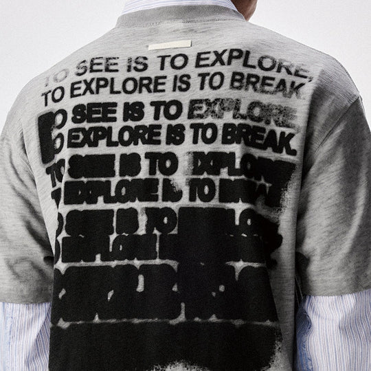 Labt Gradation Print Heather Tee | Face 3 Face