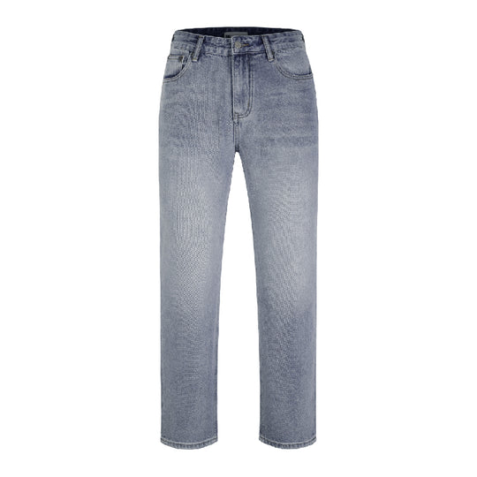 S45 Embroidered Basic Washed Jeans | Face 3 Face