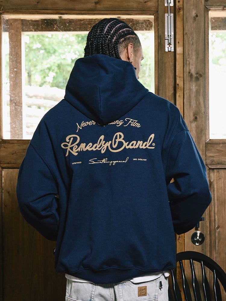 Remedy Metal Wax Seal Chain Embroidered Hoodie | Face 3 Face